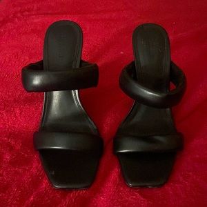 Forever 21 black and clear heels